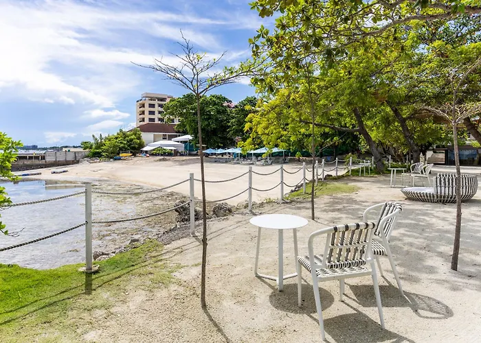 Chic Cozy At Tambuli Residences Ocean View By Dominik With Pool Access & Balcony In Mactan Île de Mactan